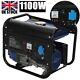 1100w Gas Powered Portable Generator For Emergency Jobsite Rv Camping Standby