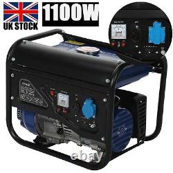 1100W Gas Powered Portable Generator For Emergency Jobsite RV Camping Standby