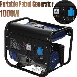 1100W Petrol Portable Camping Generator 4 Stroke 230v 3HP Recoil start