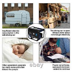 1100W Petrol Portable Camping Generator 4 Stroke 230v 3HP Recoil start