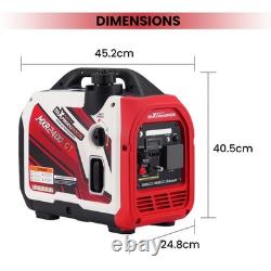 1800W 2000W Petrol Generator 4 Stroke Engine Portable For RV Camping Bluetooth