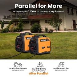 1800W Petrol Inverter Generator Portable For Camping Outdoor Party Garden