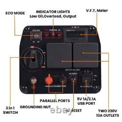 1800W Petrol Inverter Generator Portable For Camping Outdoor Party Garden