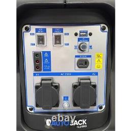 1800W Petrol Inverter Generator Quiet Camping Suitcase Power Supply 12V Autojack