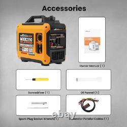 2000W Portable Petrol Inverter Generator Silent 4 Stroke Camping Caravan