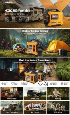 2000W Portable Petrol Inverter Generator Silent 4 Stroke Camping Caravan