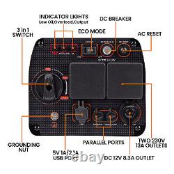 3000w Petrol Generator Inverter Pure Sine Wave Instant Power 4-Stroke Engine