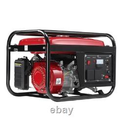 3200W Petrol Generator 6.5HP OHV Engine Portable For Camping RV Home