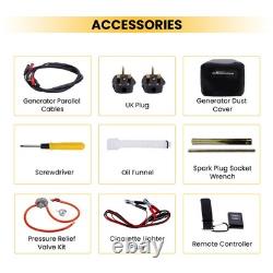 3200W Petrol Inverter Generator Portable Camping 3.5kVA Genset Dual Fuel Gas/LPG