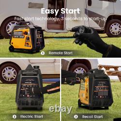 3200W Petrol/LPG Dual Fuel Inverter Generator Portable For Camping E-Start