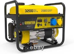 3200 Watt Portable Petrol Generator, 224cc, 12 hour run time digital display