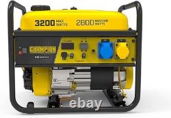 3200 Watt Portable Petrol Generator, 224cc, 12 hour run time digital display