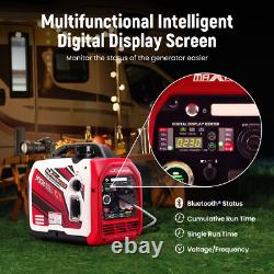 3500W Dual Fuel LPG Inverter Generator Portable Electric Start +App Start