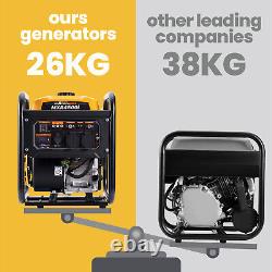 3500W Portable Inverter Generator Petrol Powered For Camping Quiet Power UK Plug