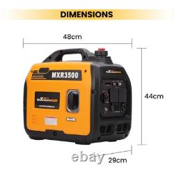 3KW Inverter Generator Petrol Portable Quiet 230V Backup Power Home Camping 3.3
