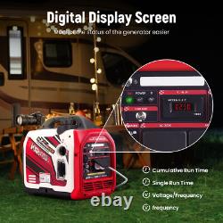 3.5KW Quiet Inverter Generator with Digital Display ECO Petrol App-Monitoring