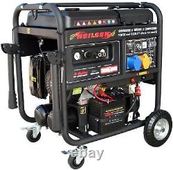 3 In 1 Machine 230V & 115V Petrol Generator, 180A Welder & 8 Bar Air Compressor