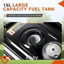 4000W 8HP 215CC PETROL GENERATOR PORTABLE 4-STROKE OHV ENGINE With WHEELS HANDRAIL