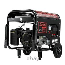 4000W 8HP 215CC PETROL GENERATOR PORTABLE 4-STROKE OHV ENGINE With WHEELS HANDRAIL