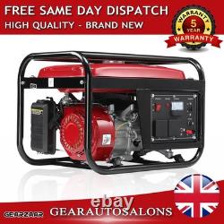 4000W Portable Petrol Generator 4-Stroke Dual Fuel Fuel-efficient for Camping, RV