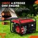4000w 6.5hp Inverter Generator Petrol Digital Display Dual Fuel Rv Home 196cc Uk