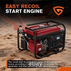 4000w Inverter Generator Petrol 196cc 4-stroke Ohv Dual Fuel Rv Home Backup New