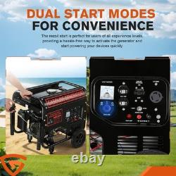 5000w Portable Petrol Generator With Wheels Handrail Electric Start 274cc 7hp