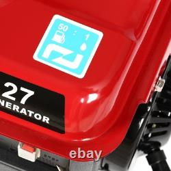 550W Petrol Generator 2-Stroke Portable Gasoline Power 230V Home Camping Backup