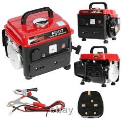 550W Petrol Generator 2-Stroke Portable Gasoline Power 230V Home Camping Backup