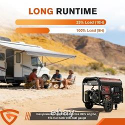 5kW Petrol Generator, 220V 8hp 274cc Electric Start Building Worksite Open Frame