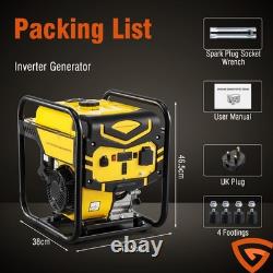 6000W 4-Stroke Petrol Inverter Generator 230V Pure Sine Wave Camping Power