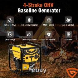 6000W 4-Stroke Petrol Inverter Generator 230V Pure Sine Wave Camping Power