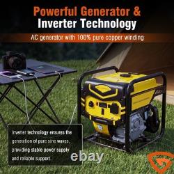 6000W 4-Stroke Petrol Inverter Generator 230V Pure Sine Wave Camping Power