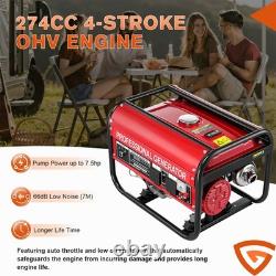 6500W 7.5HP Petrol Generator Portable 4 Stroke Storm Flood Weather Backup Power