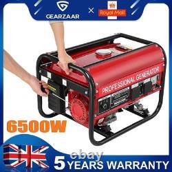 6500w 274cc 4-stroke 7.5hp Ohv Petrol Engine Generator Portable 15l Camping New