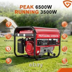 6500w 274cc 4-stroke 7.5hp Ohv Petrol Engine Generator Portable 15l Camping New
