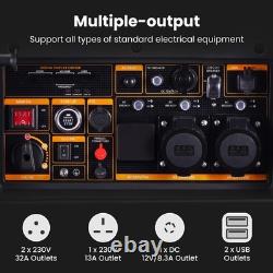 8000W Portable Inverter Generator Petrol E-start + ATS Interface For Camping RV