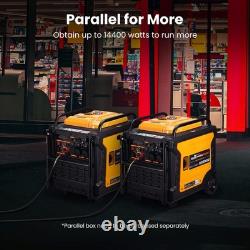 8000W Portable Inverter Generator Petrol E-start + ATS Interface For Camping RV