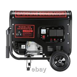 8HP 4000W 215CC Petrol Generator Recoil Start With Wheels Handrail 220V 60Hz NEW