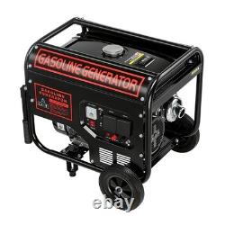 8HP 4000W 215CC Petrol Generator Recoil Start With Wheels Handrail 220V 60Hz NEW