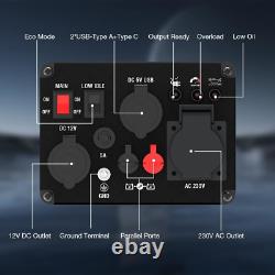 AIVOLT 1200W Petrol Inverter Generator 4 Stroke Portable Silent Suitcase for Use