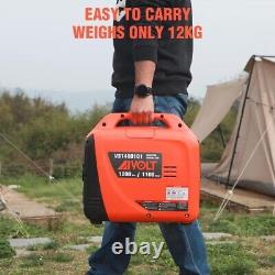 AIVOLT 1200W Petrol Inverter Generator 4 Stroke Portable Silent Suitcase for Use