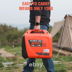AIVOLT 1200W Petrol Inverter Generator 4 Stroke Portable Silent Suitcase for Use