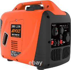 AIVOLT 1800W Petrol Inverter Generator 4 Stroke 80cc Engine Portable Silent for