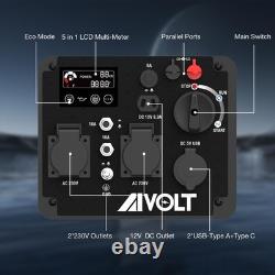 AIVOLT 3300W Petrol Inverter Generator 4 Stroke Portable Generator for Camping