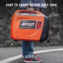 AIVOLT 3300W Petrol Inverter Generator 4 Stroke Portable Generator for Camping