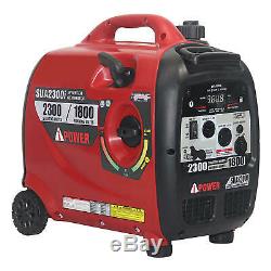 A-iPower SUA2300i Ultra-Quiet Inverter Generator, Mobility Kit CARB Compliant