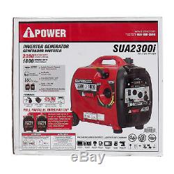 A-iPower SUA2300i Ultra-Quiet Inverter Generator, Mobility Kit CARB Compliant