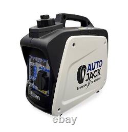 Autojack Petrol Inverter Generator 800W Quiet Camping Suitcase Power Supply 12V