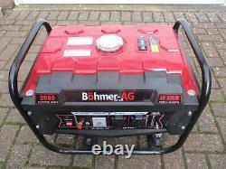 Böhmer AG 6500W Petrol Generator Portable Outdoor 8HP 4 stroke 2.8KW 3.4 kVA